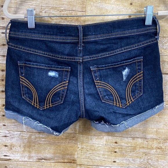 Hollister dark wash denim midi short size 3 waist 26 - Picture 6 of 7